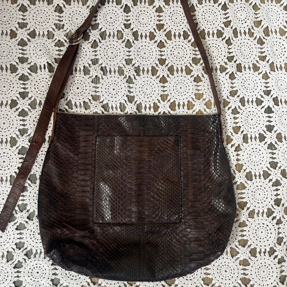 B.May Python Crossbody Messenger Bag - Picture 5 of 12